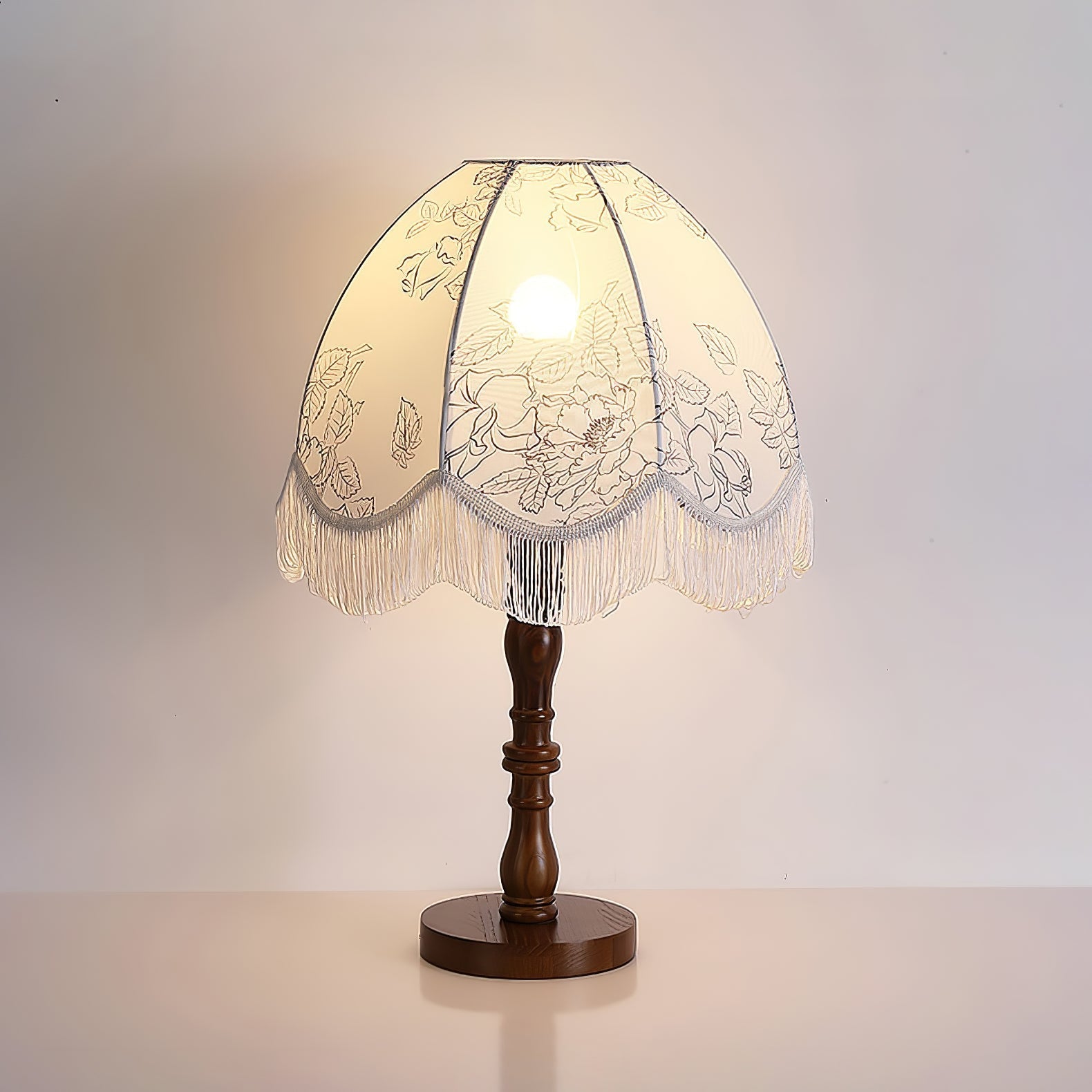 Orlyn Wood Fabric Elegant Table Lamp-Neutral Decor