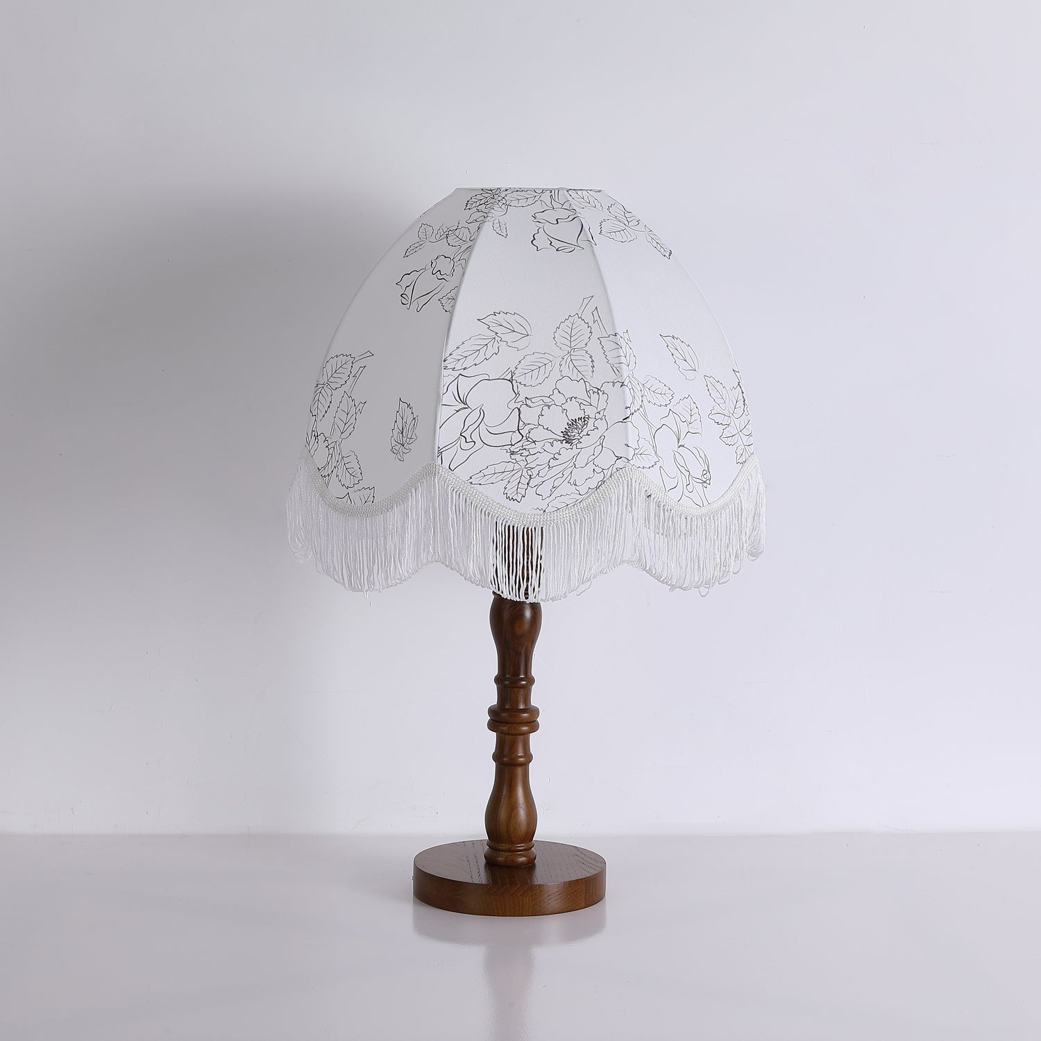 Orlyn Wood Fabric Elegant Table Lamp-Neutral Decor