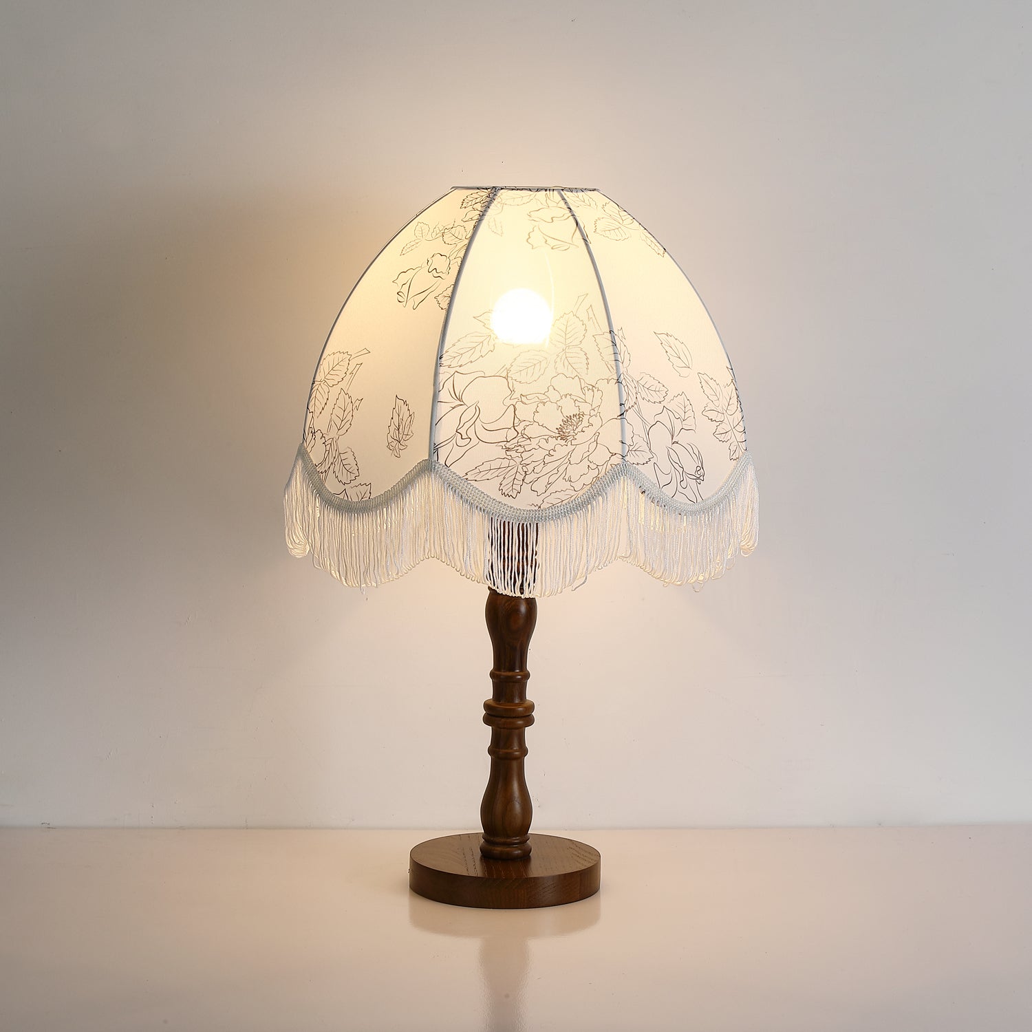 Orlyn Wood Fabric Elegant Table Lamp-Neutral Decor