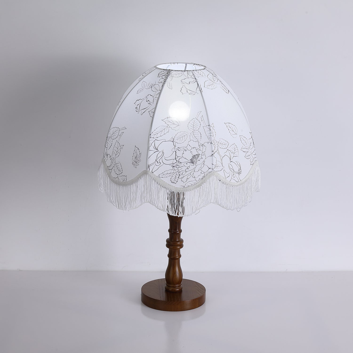 Orlyn Wood Fabric Elegant Table Lamp-Neutral Decor