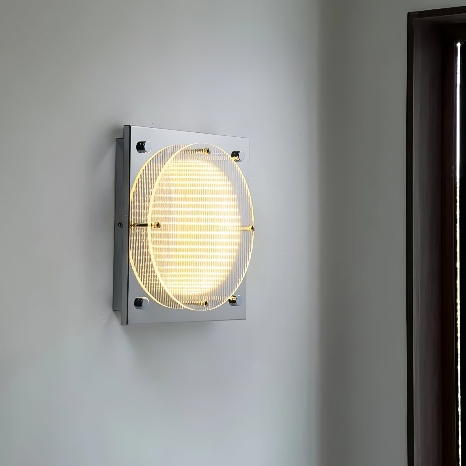 Isolora Nordic Art Shield Sconce Wall lamp-Neutral Decor