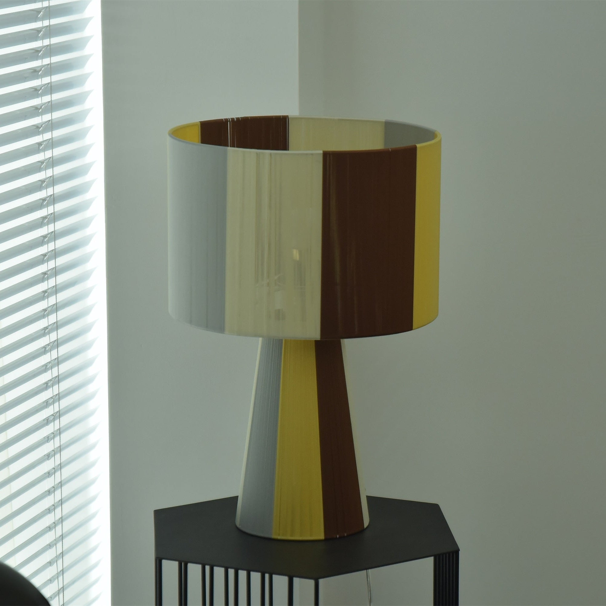 Ezra Modern Fabric Table Lamp-Neutral Decor