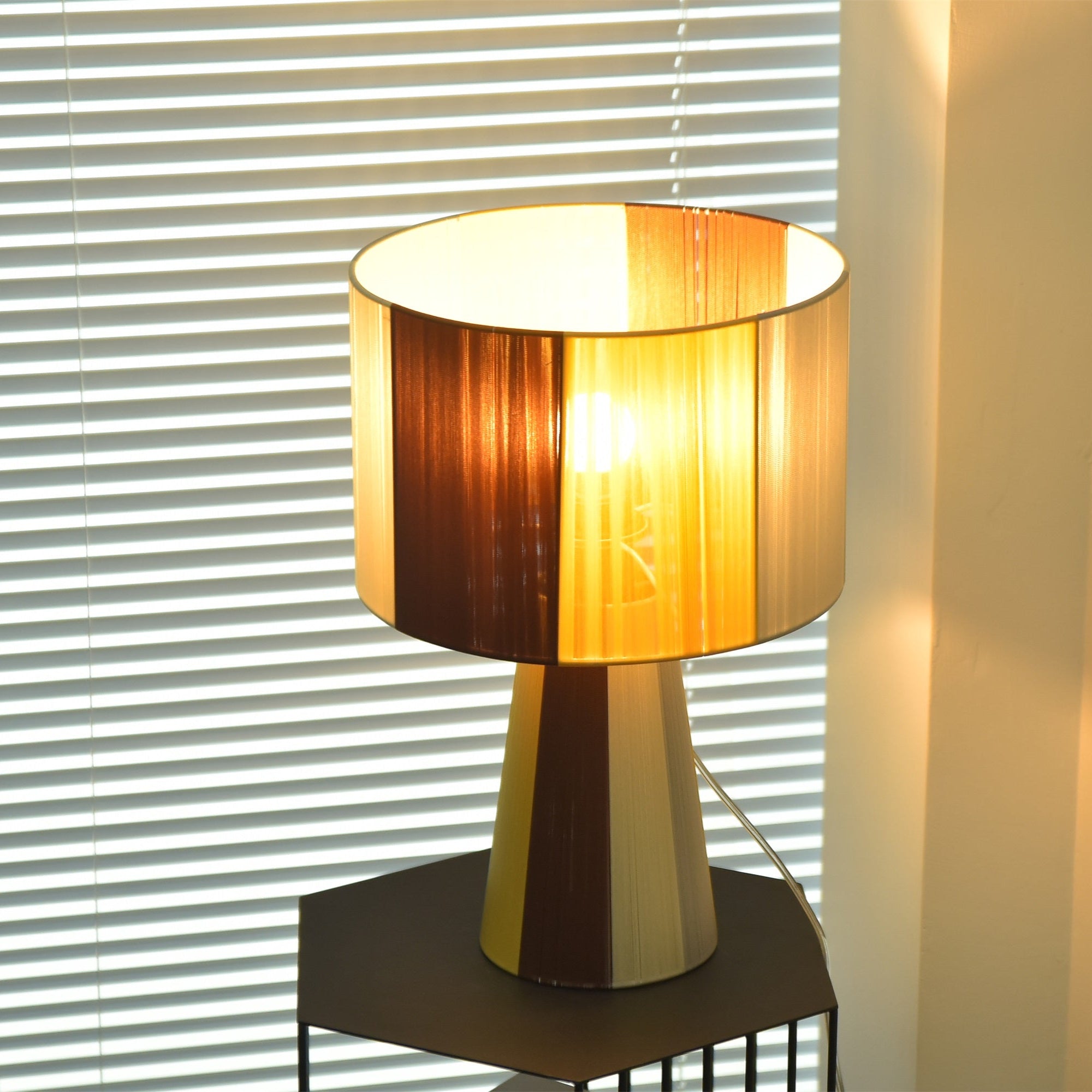 Ezra Modern Fabric Table Lamp-Neutral Decor
