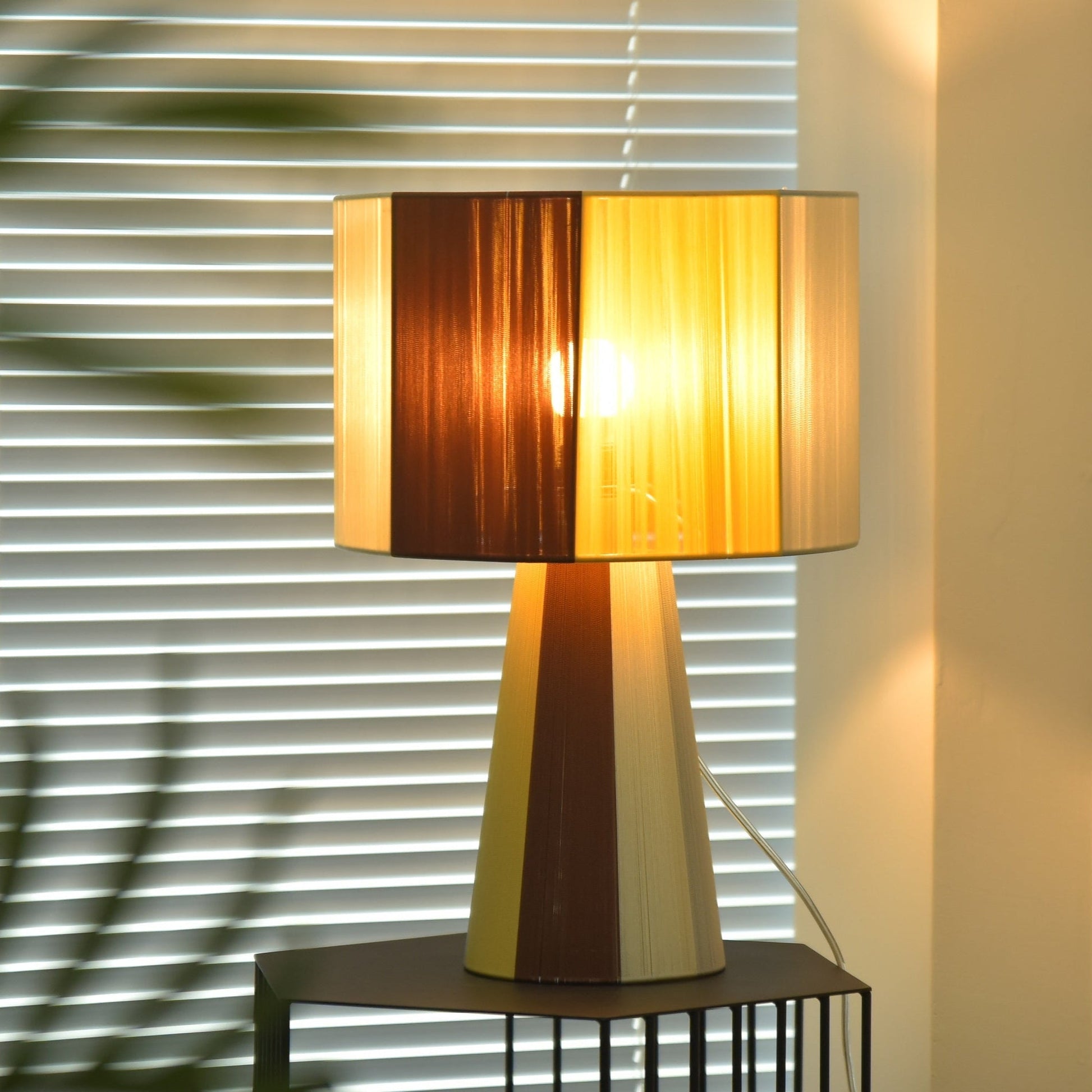 Ezra Modern Fabric Table Lamp-Neutral Decor