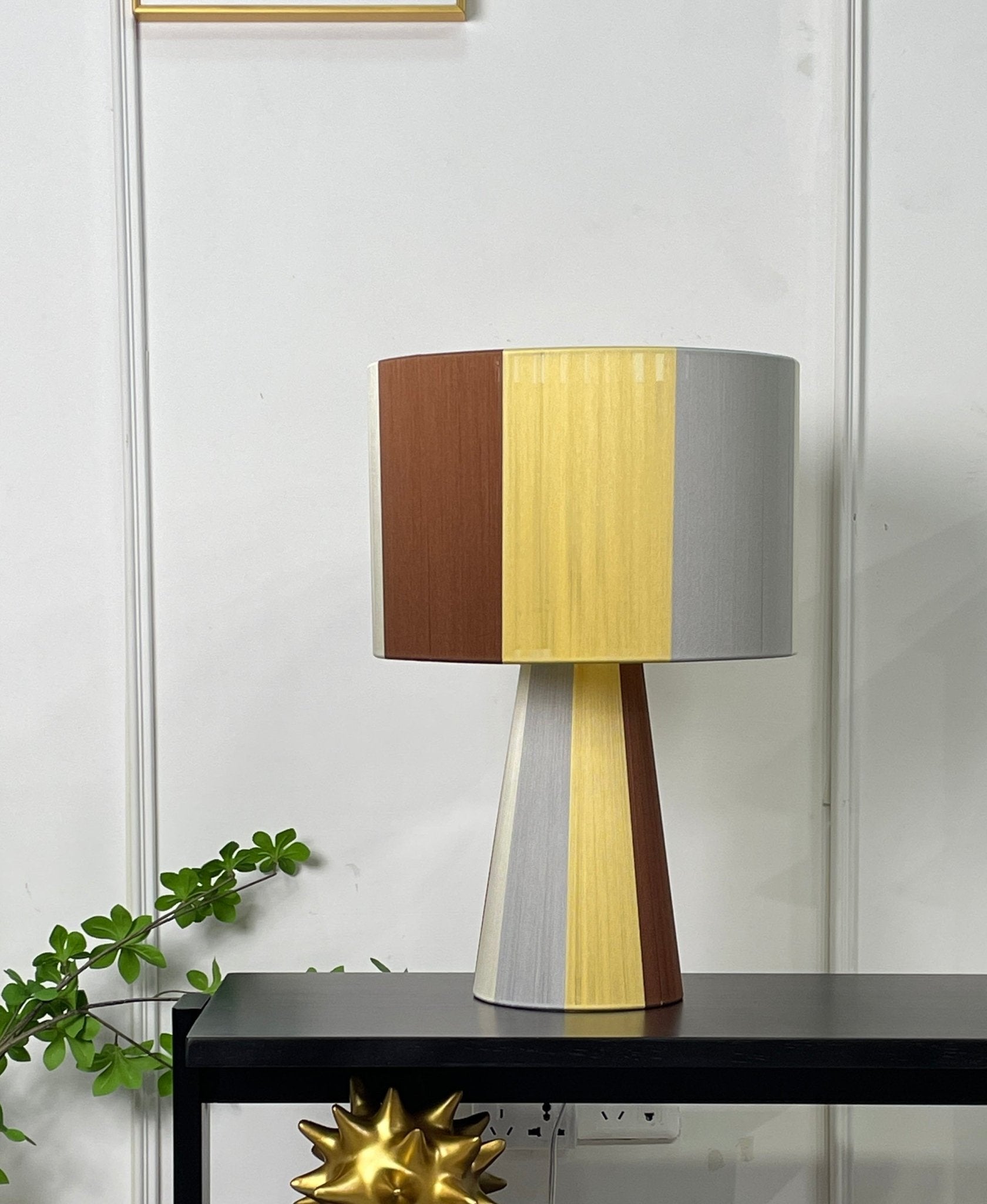 Ezra Modern Fabric Table Lamp-Neutral Decor