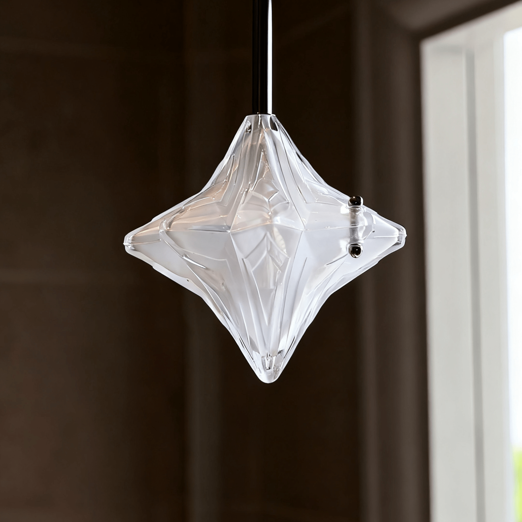 Prismatic Star Pendant Lamp-Neutral Decor