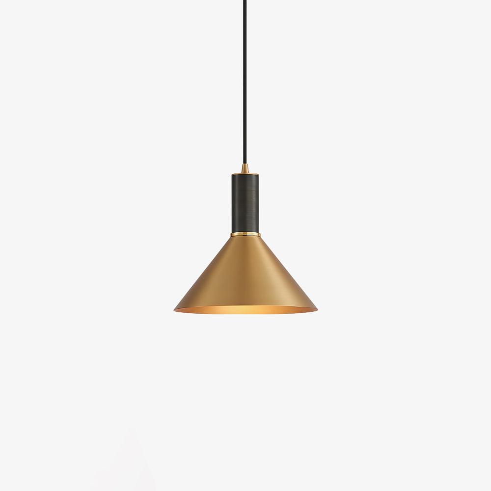 Orion Brass Cone Pendant Lamp-Neutral Decor