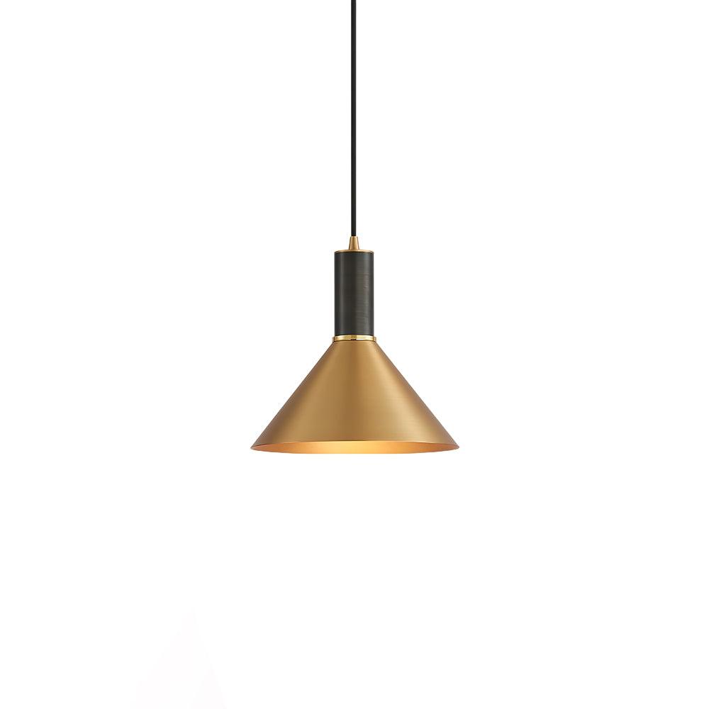Orion Brass Cone Pendant Lamp-Neutral Decor