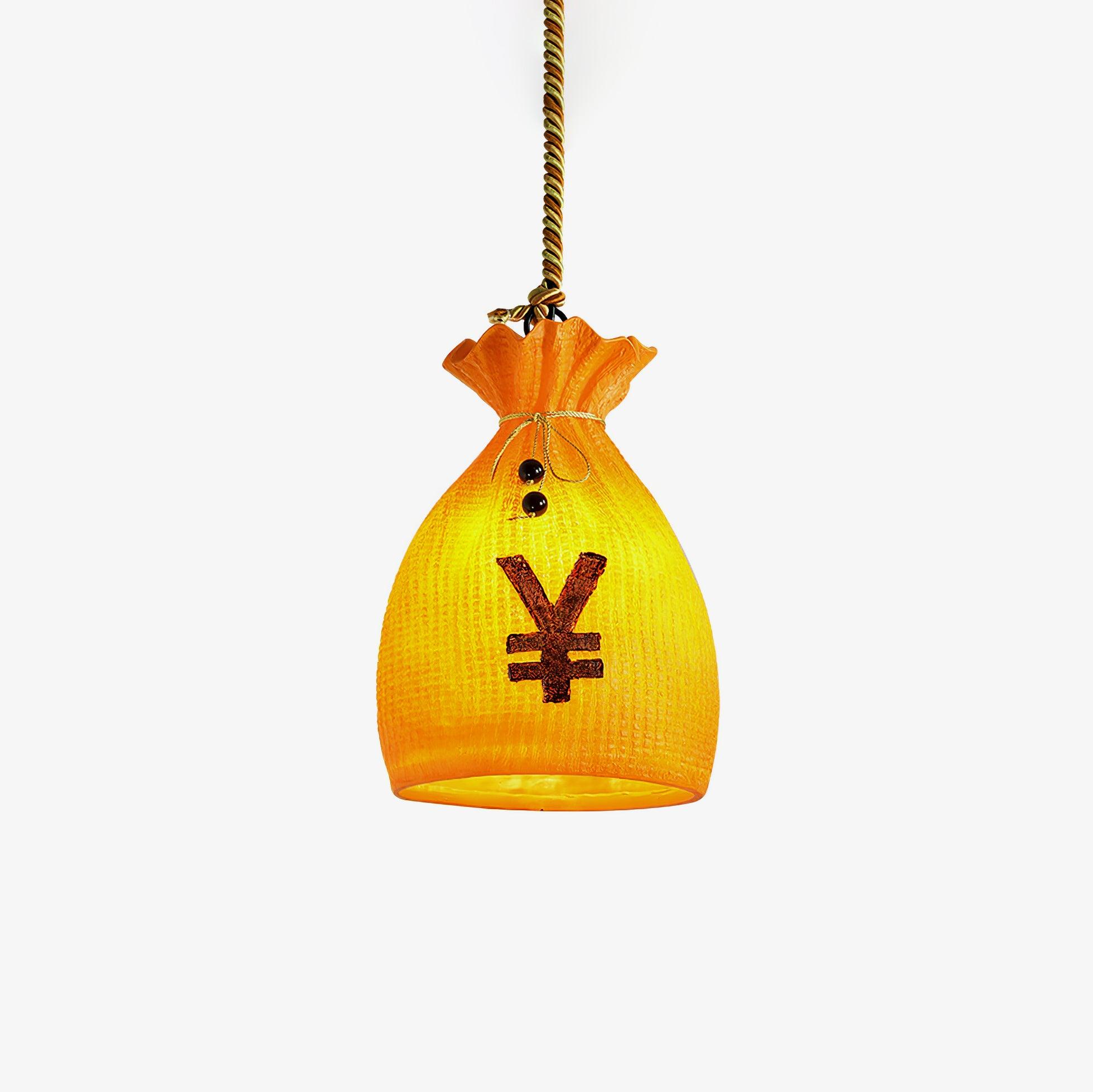 Firten Art Unique Pouch Resin Pendant Lamp-Neutral Decor