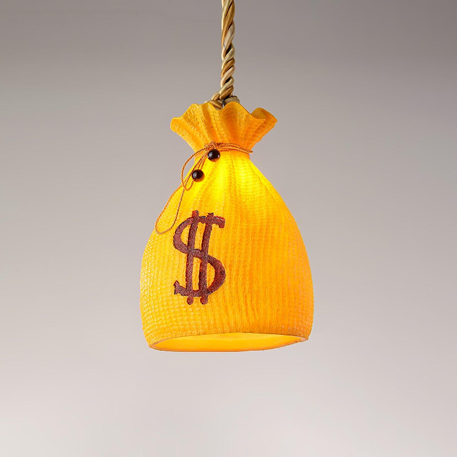 Firten Art Unique Pouch Resin Pendant Lamp-Neutral Decor