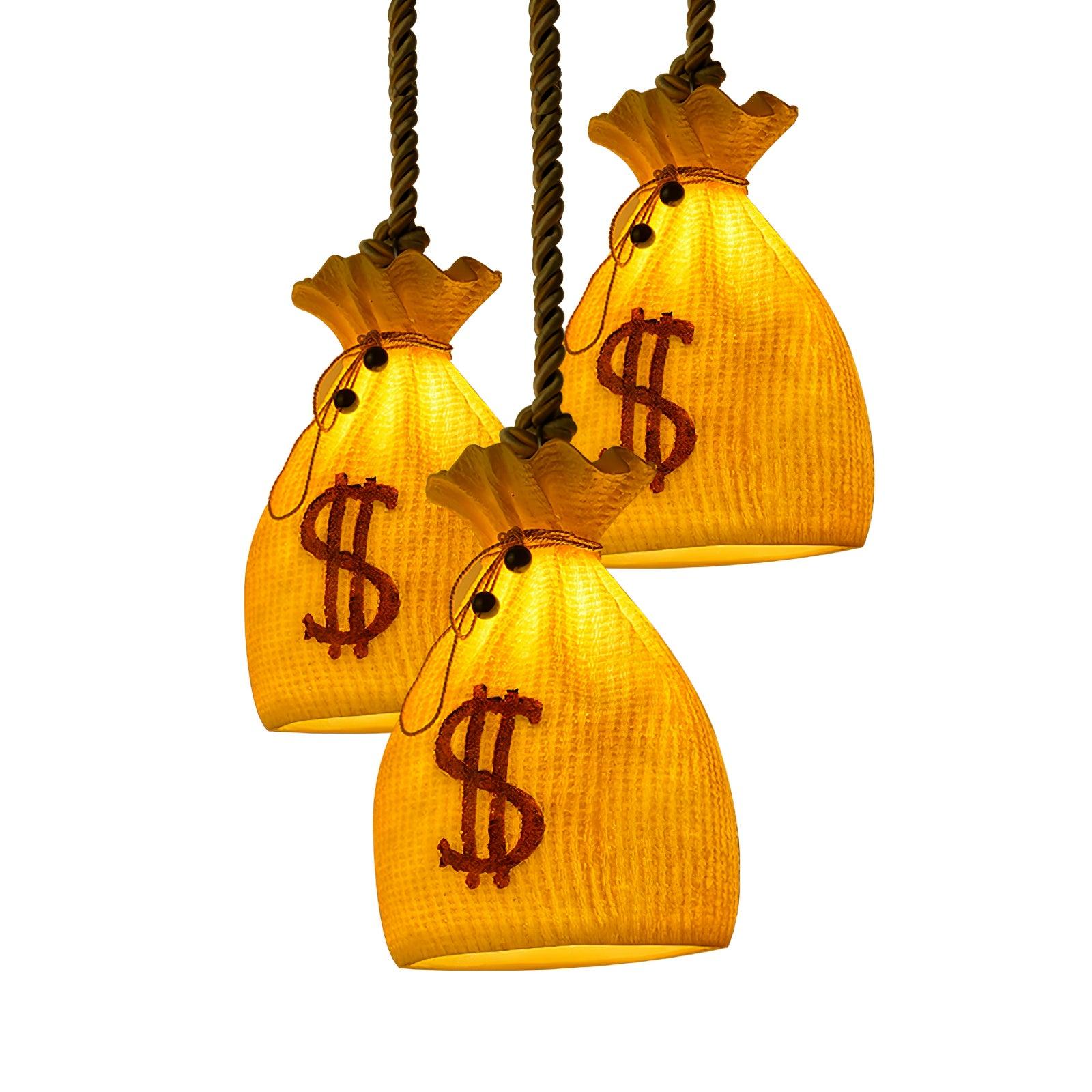 Firten Art Unique Pouch Resin Pendant Lamp-Neutral Decor
