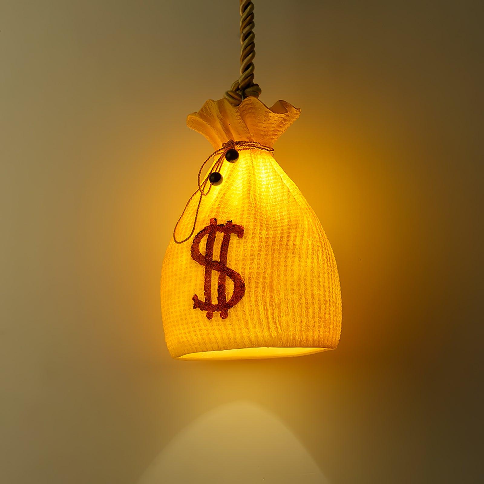 Firten Art Unique Pouch Resin Pendant Lamp-Neutral Decor