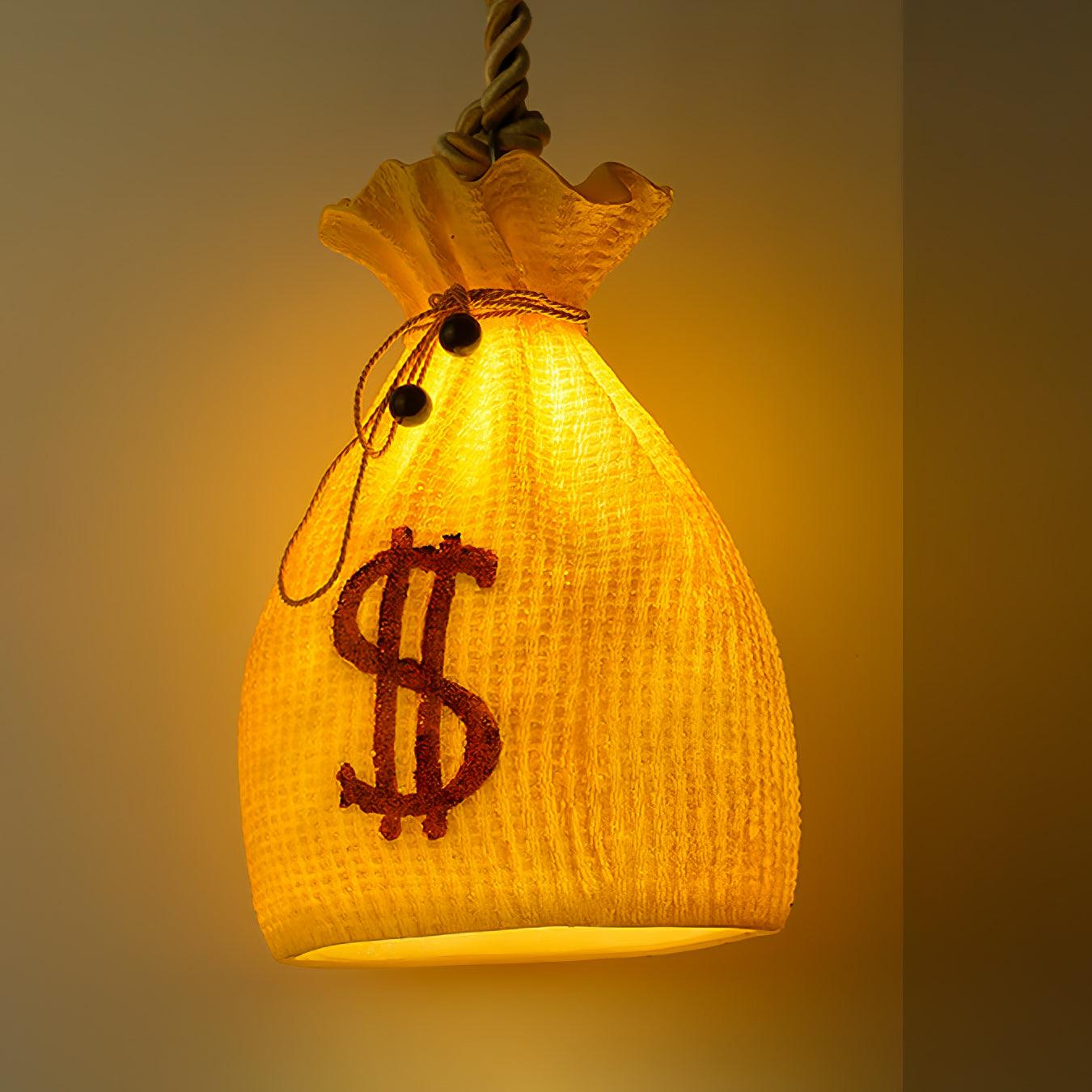 Firten Art Unique Pouch Resin Pendant Lamp-Neutral Decor