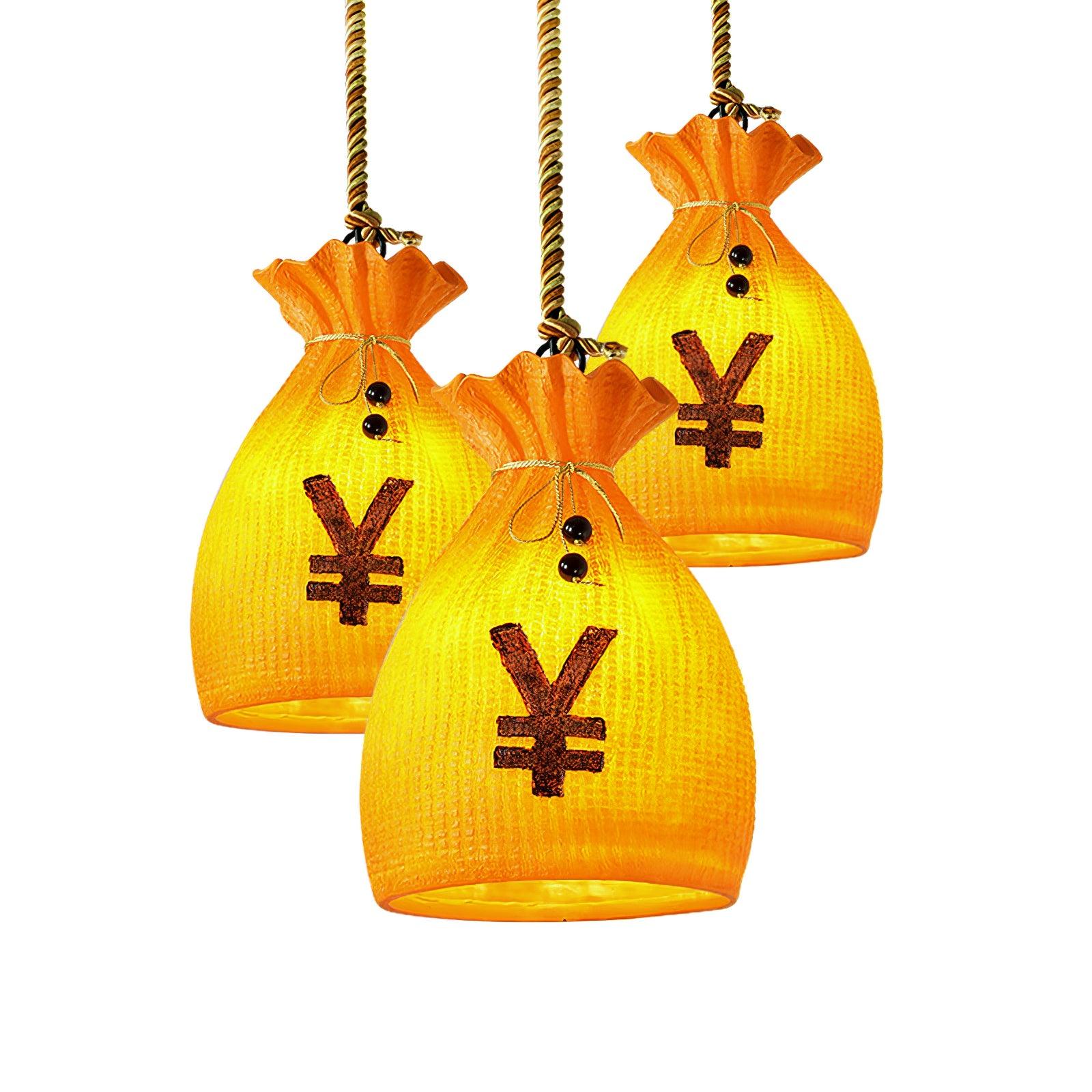 Firten Art Unique Pouch Resin Pendant Lamp-Neutral Decor