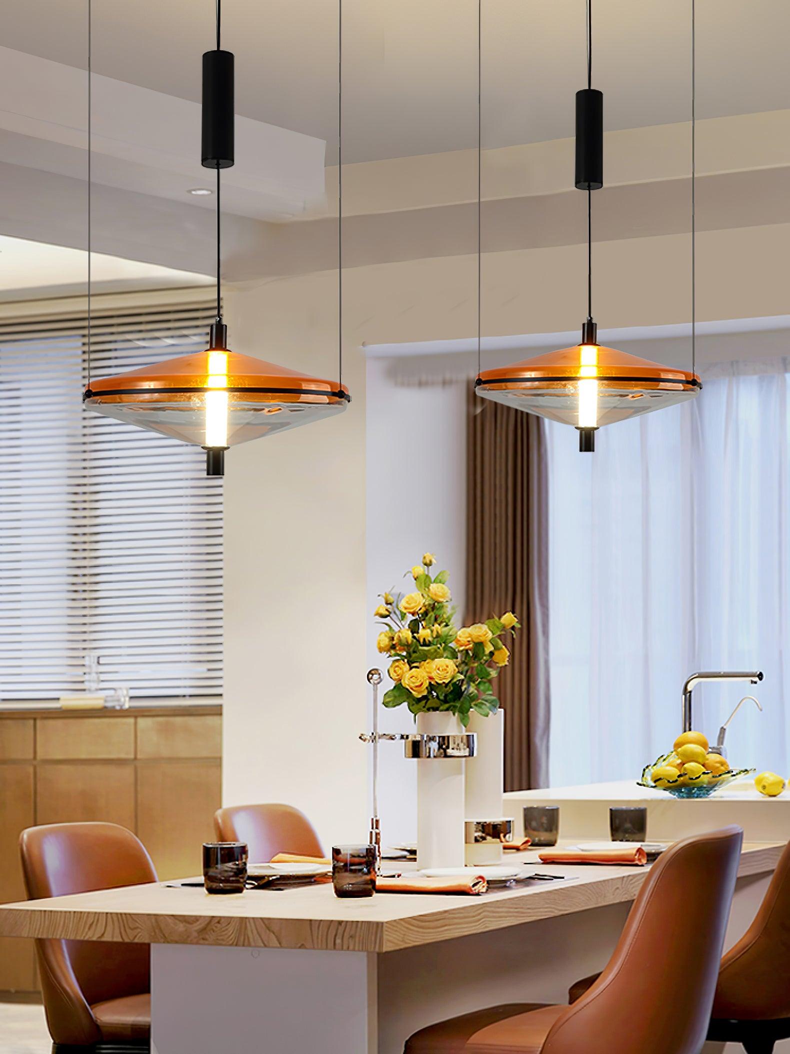 Elion Acrylic Retro Pendant Lamp-Neutral Decor