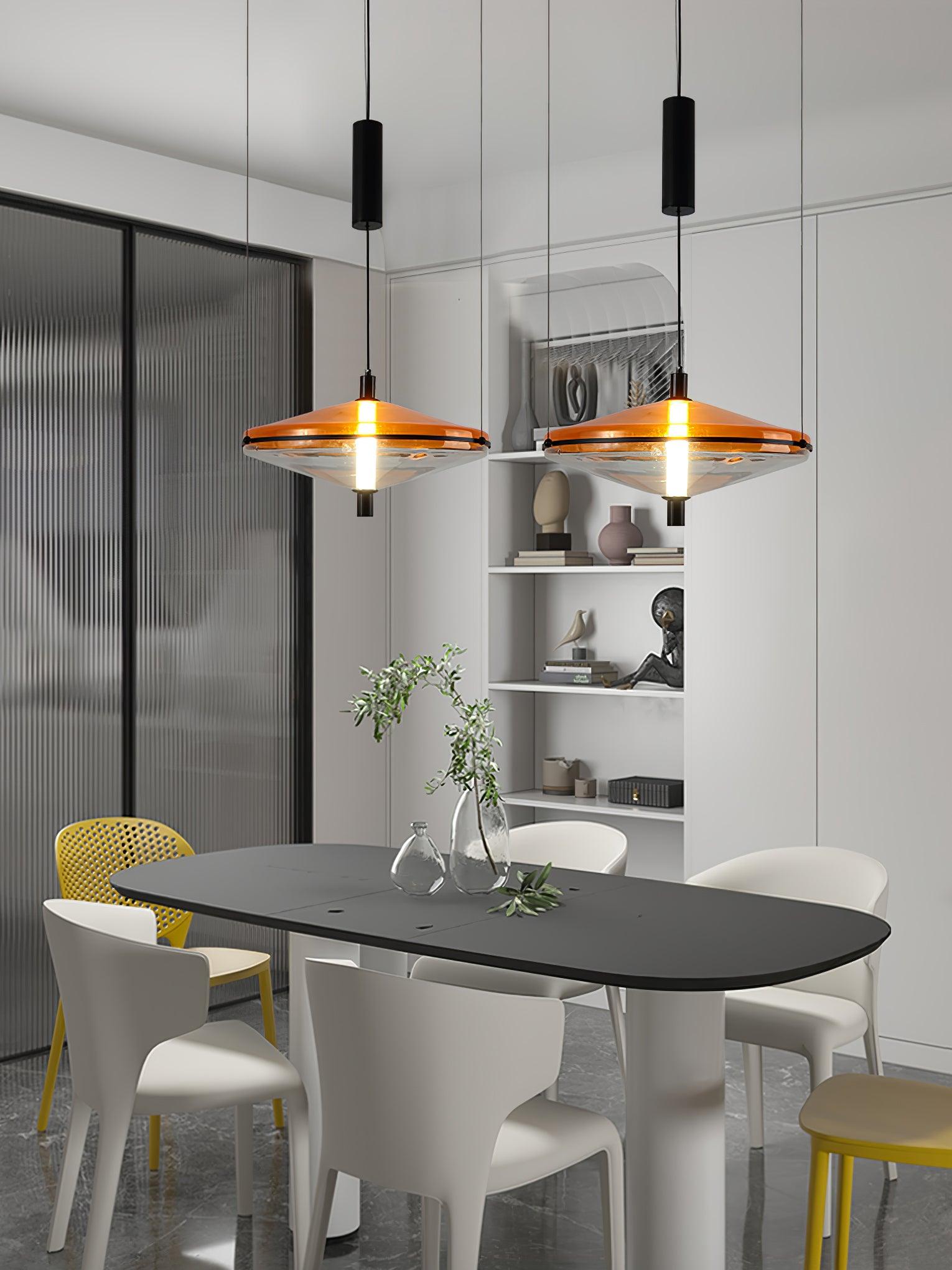 Elion Acrylic Retro Pendant Lamp-Neutral Decor