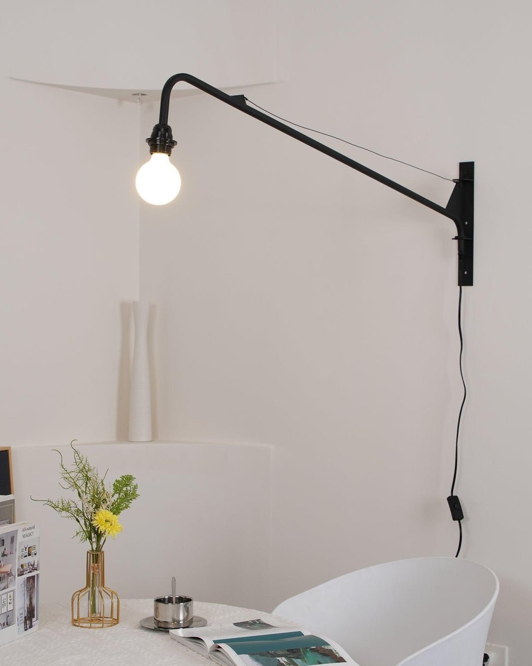Blu Modern Minimalist Wall Lamp-Neutral Decor