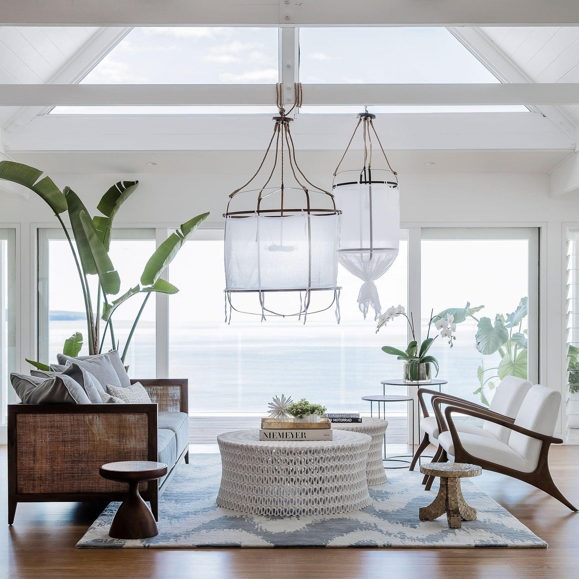Arixy Fabric Bohemian Pendant Light-Neutral Decor