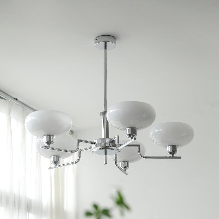 Amino Pendant Lamp Glass Globe Brass Frame-Neutral Decor
