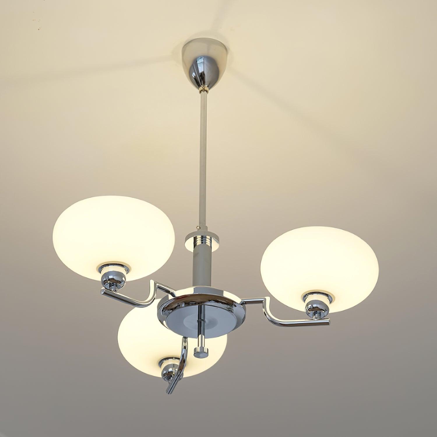 Amino Pendant Lamp Glass Globe Brass Frame-Neutral Decor