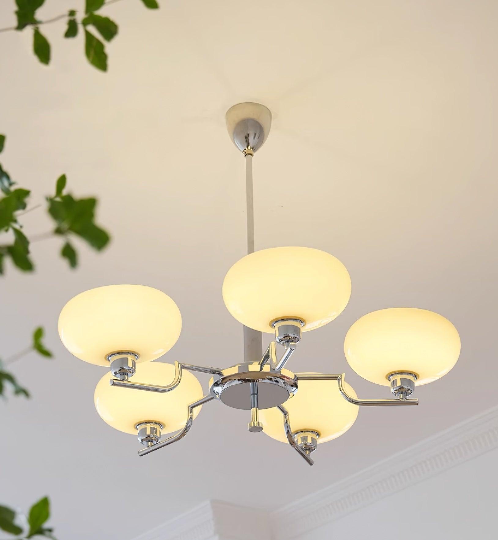 Amino Pendant Lamp Glass Globe Brass Frame-Neutral Decor