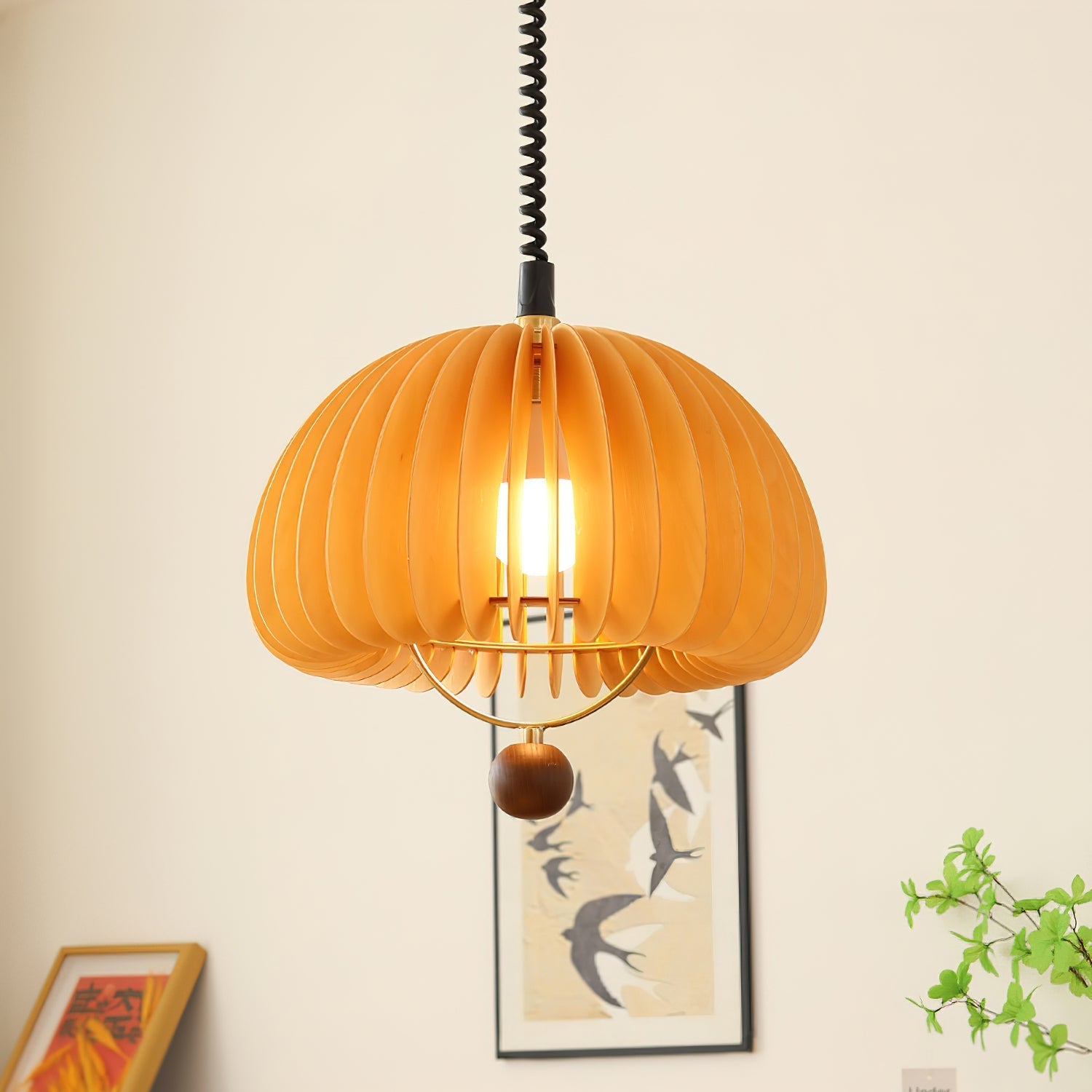 Fisher Modern Wood Pendant Light-Neutral Decor