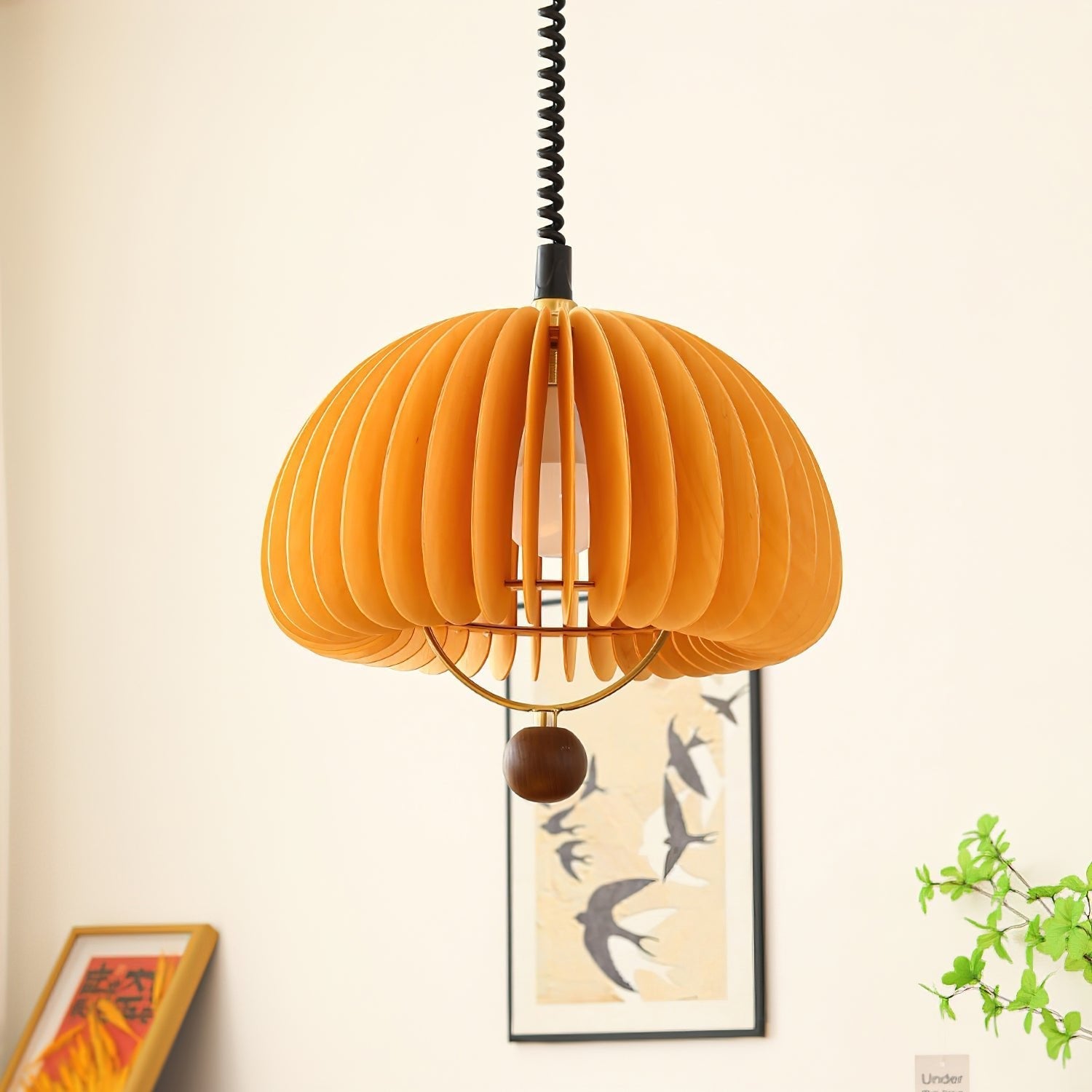 Fisher Modern Wood Pendant Light-Neutral Decor
