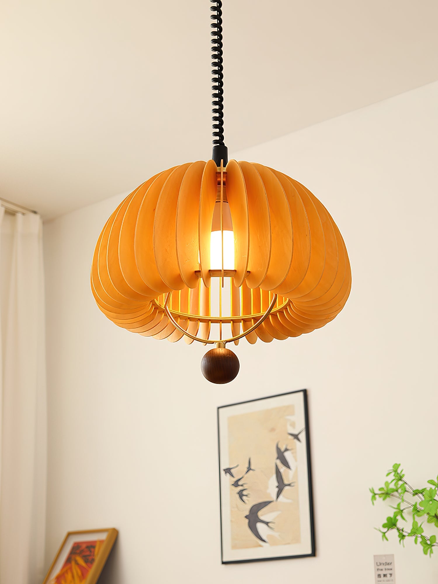 Fisher Modern Wood Pendant Light-Neutral Decor