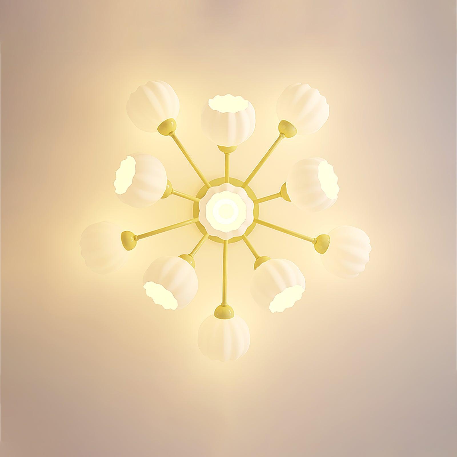 Zenorarae Elegance Matcha Glass Ceiling Lamp-Neutral Decor