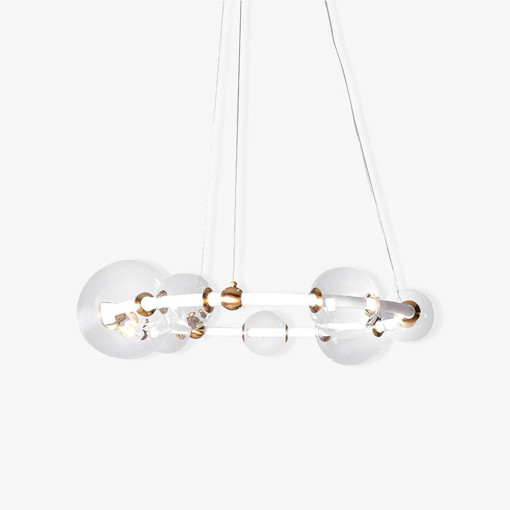 Cera Chandelier Bubble Clear Ring Contemporary Minimalist-Neutral Decor