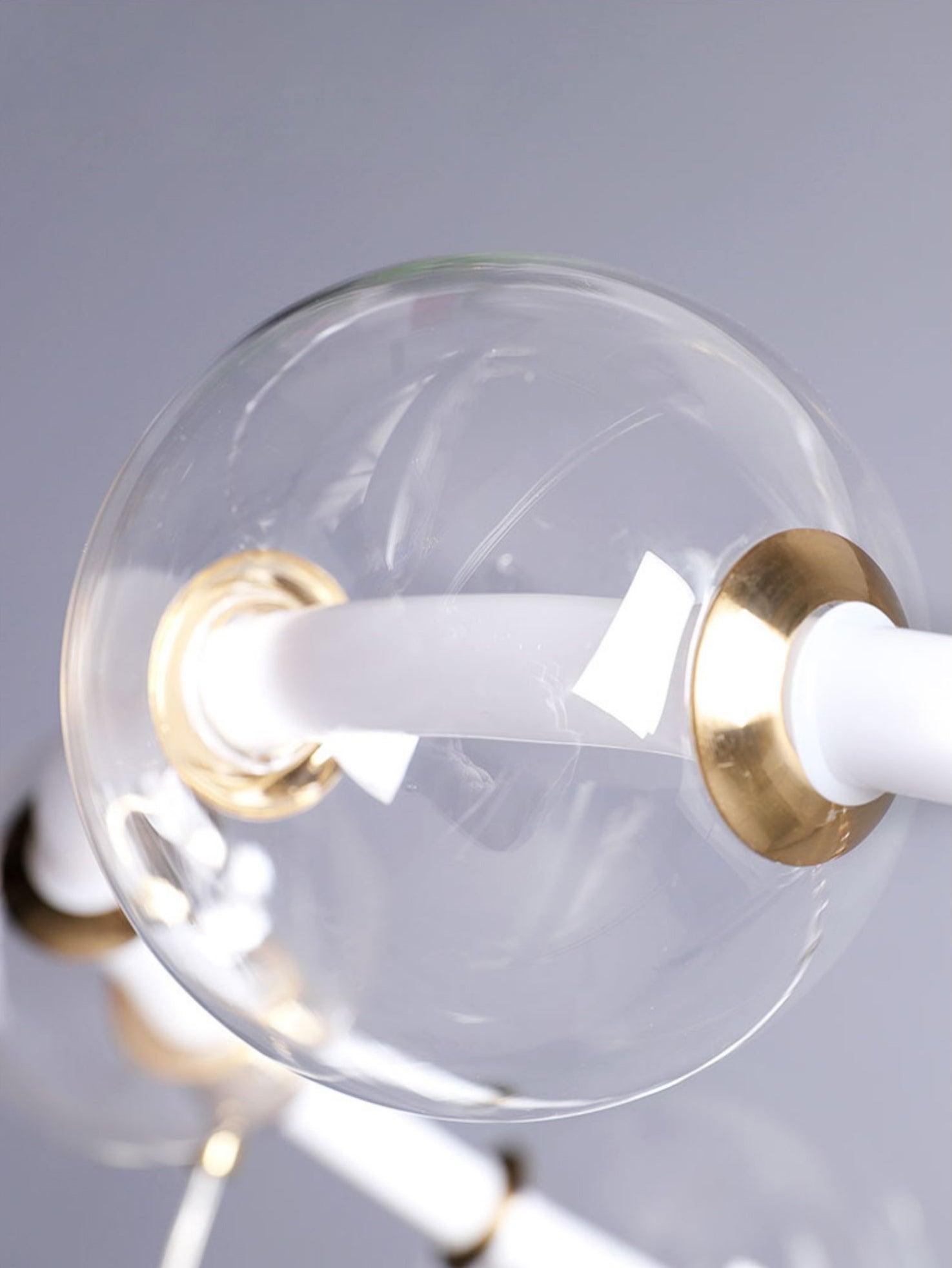 Cera Chandelier Bubble Clear Ring Contemporary Minimalist-Neutral Decor