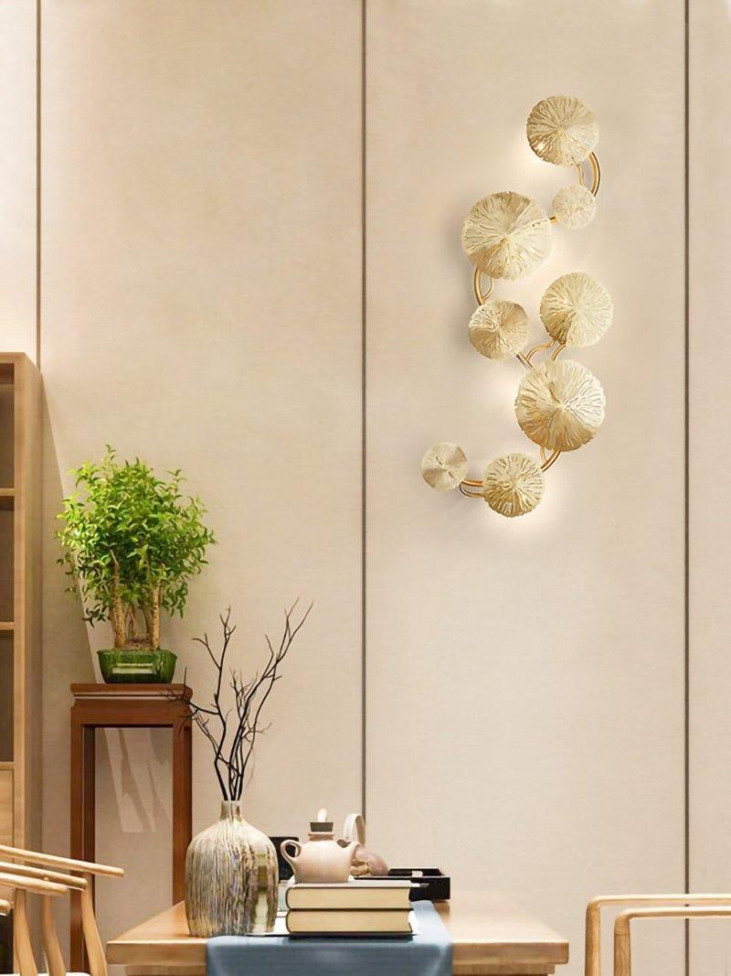 Rylso Wall Lamp Lotus Leaf Brass-Neutral Decor