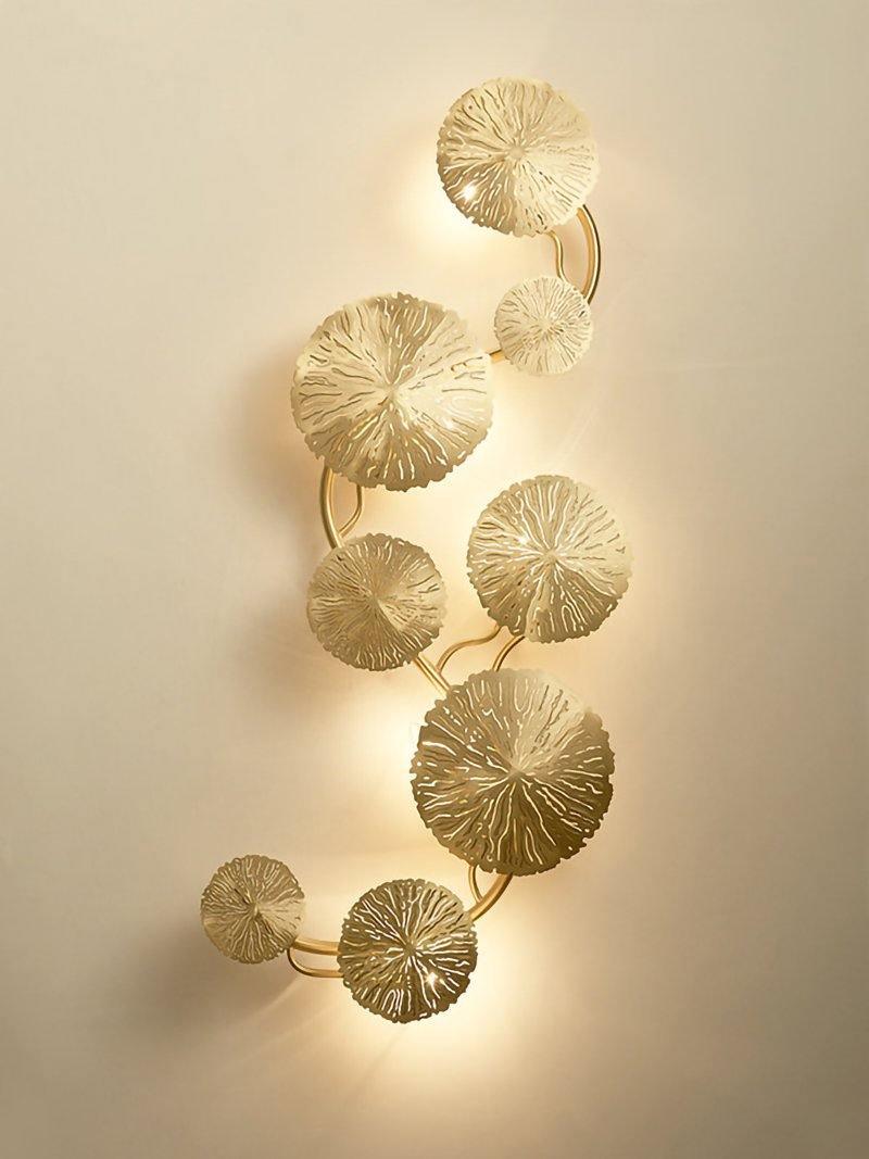 Rylso Wall Lamp Lotus Leaf Brass-Neutral Decor