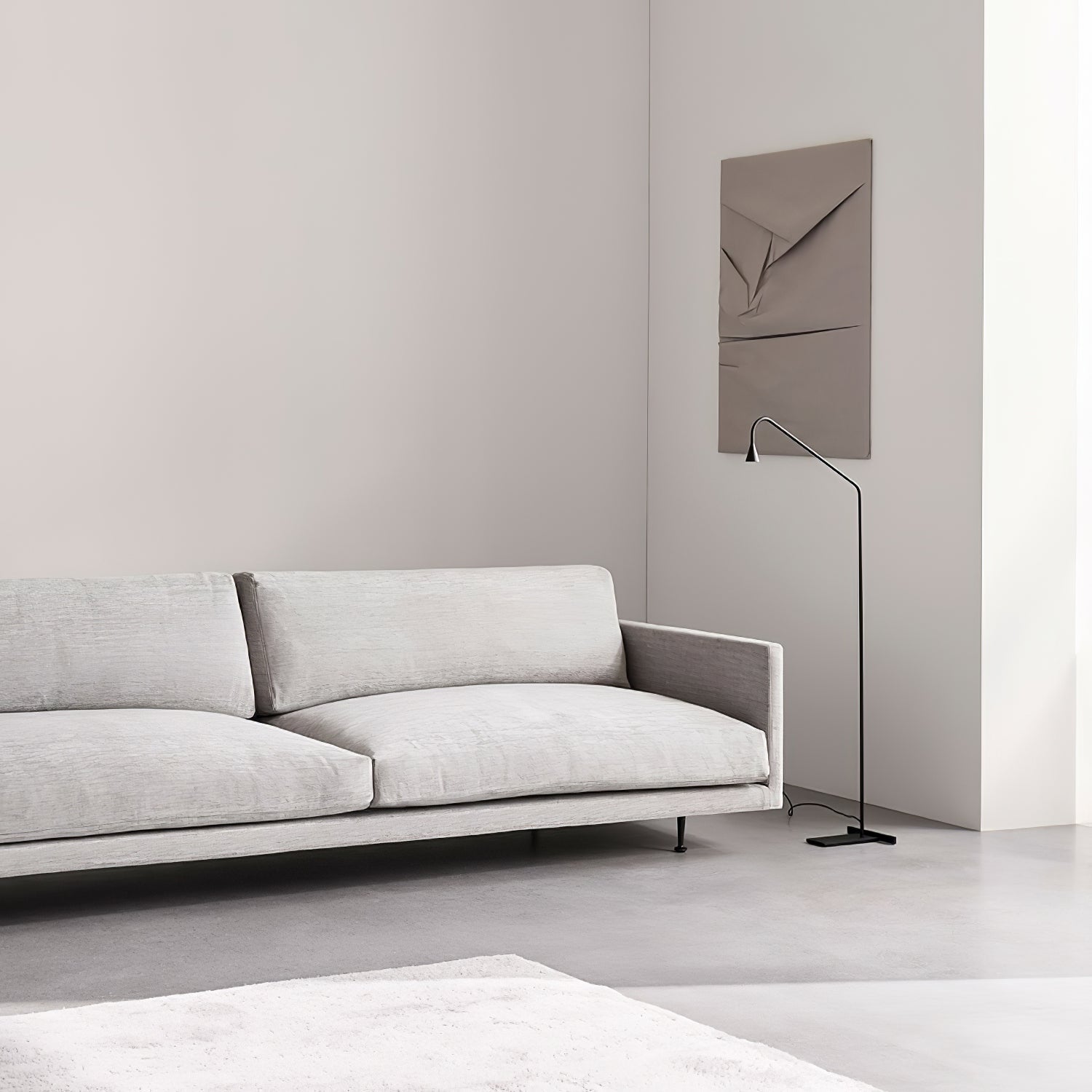 Arc Modern Gold Floor Lamp-Neutral Decor