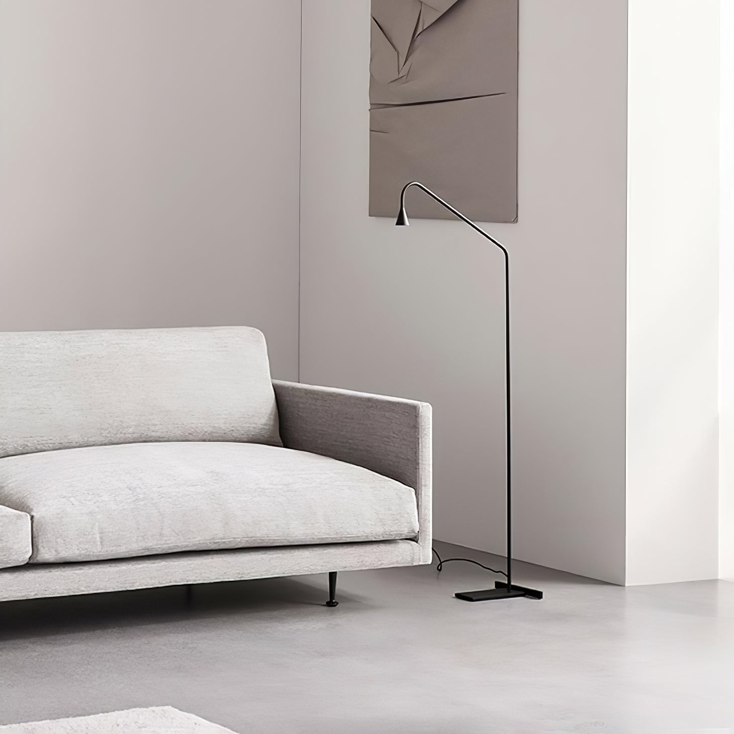Arc Modern Gold Floor Lamp-Neutral Decor