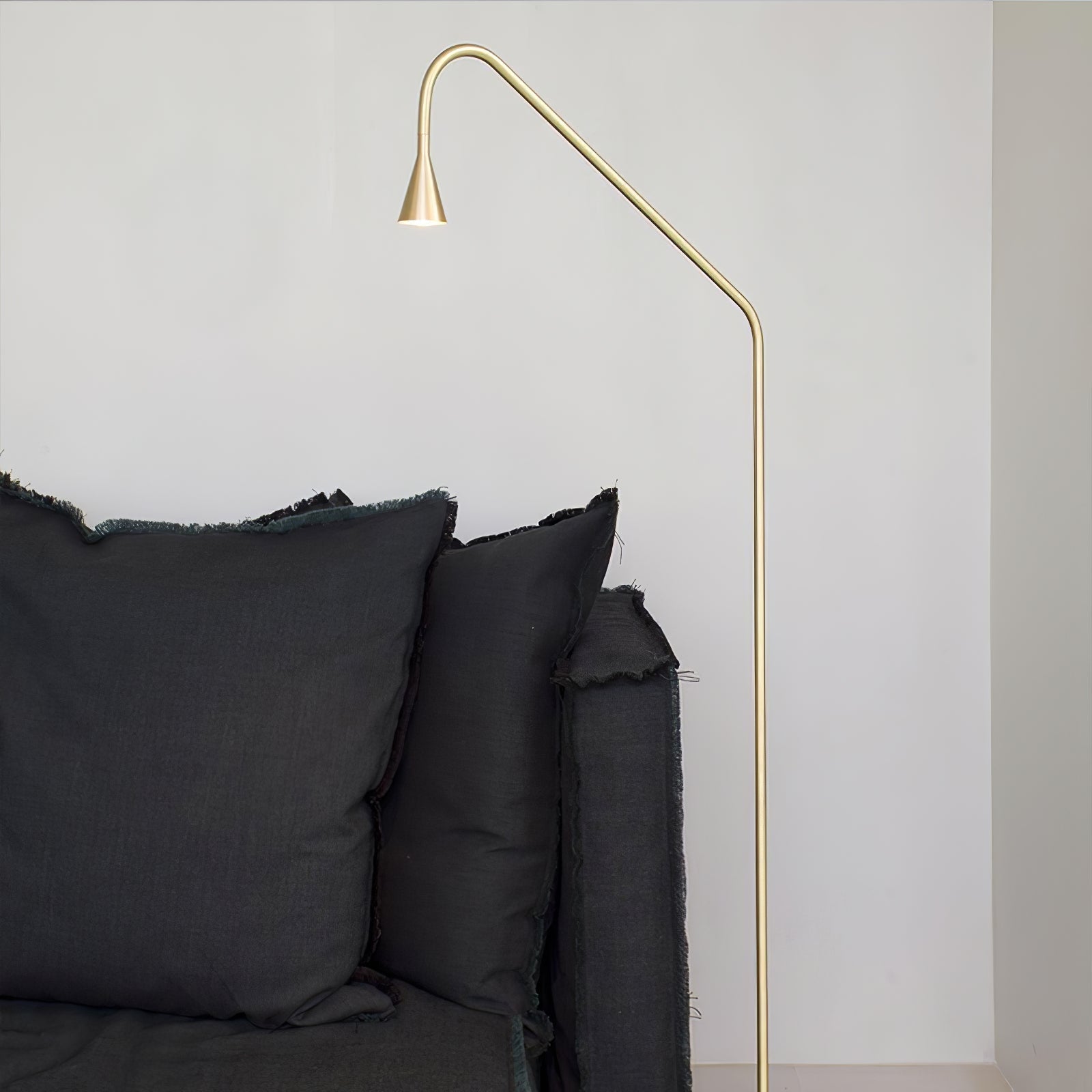 Arc Modern Gold Floor Lamp-Neutral Decor