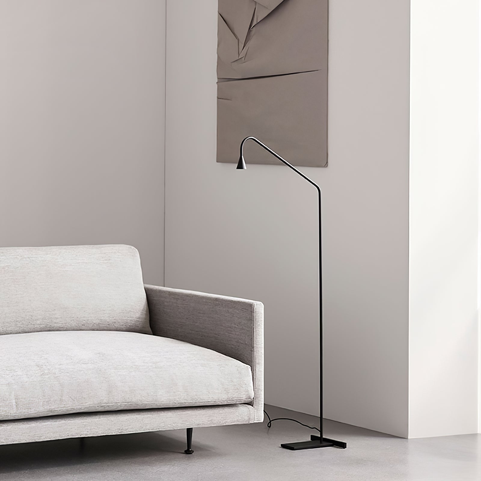 Arc Modern Gold Floor Lamp-Neutral Decor