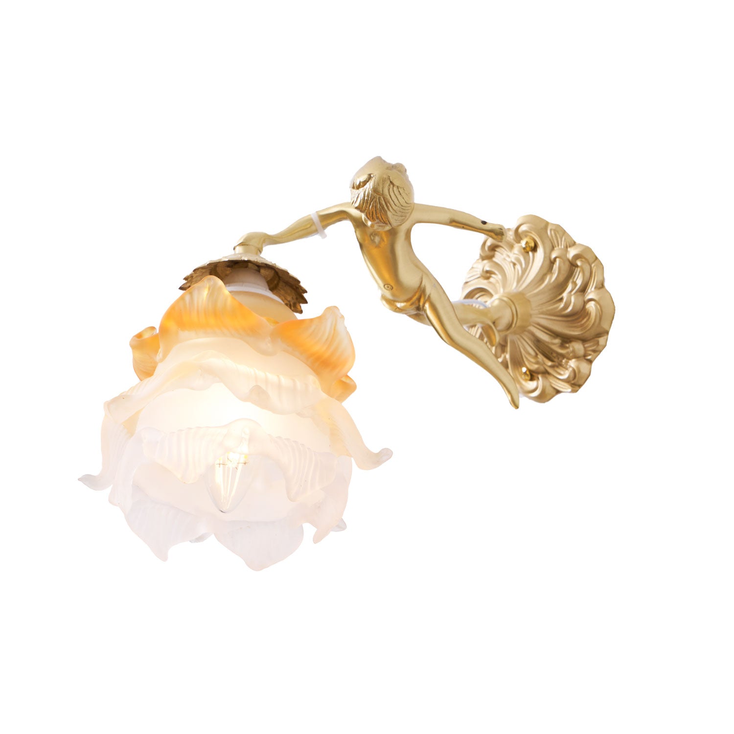 Bex Flying Angel Glass Wall Light-Neutral Decor