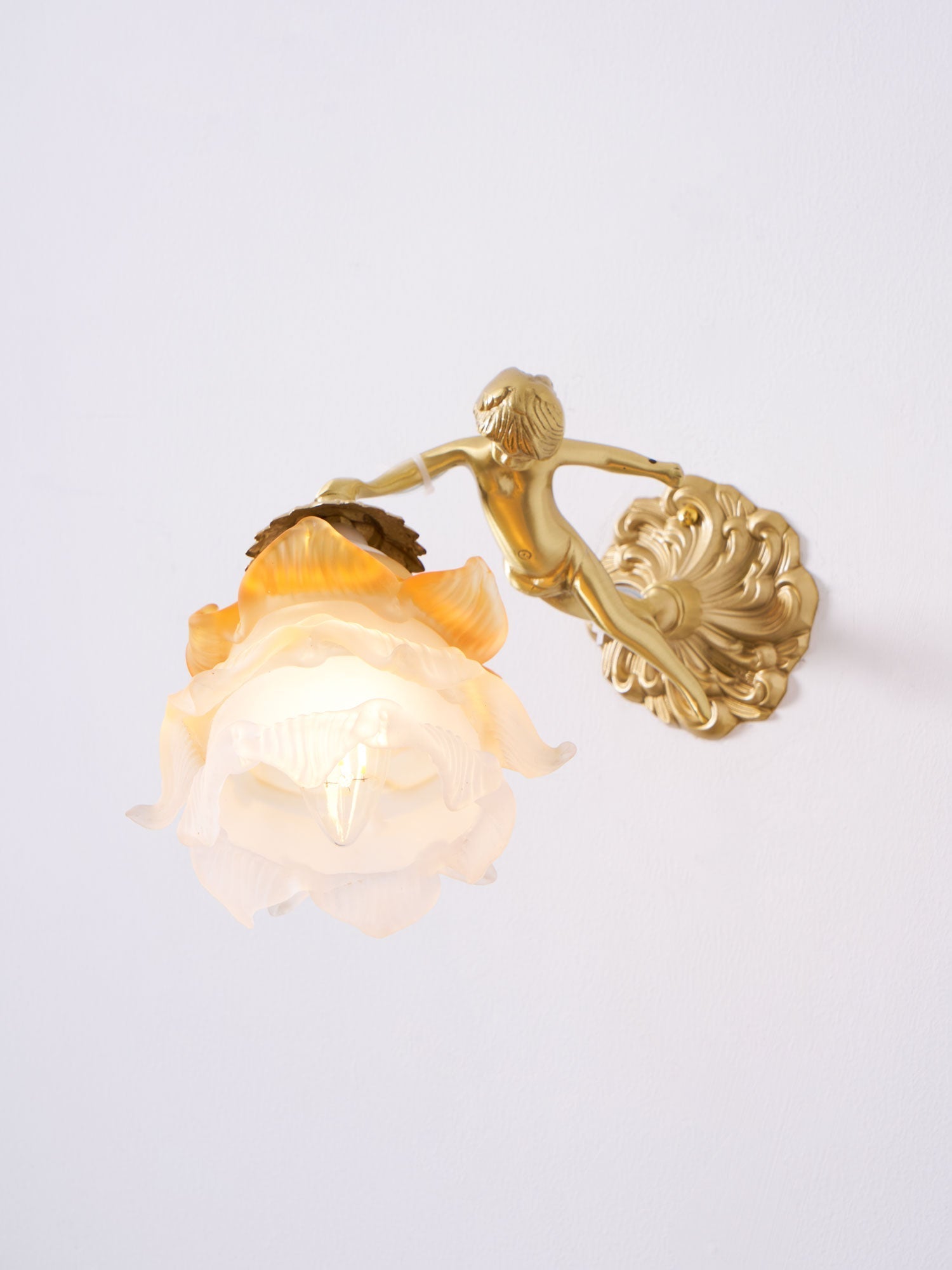 Bex Flying Angel Glass Wall Light-Neutral Decor
