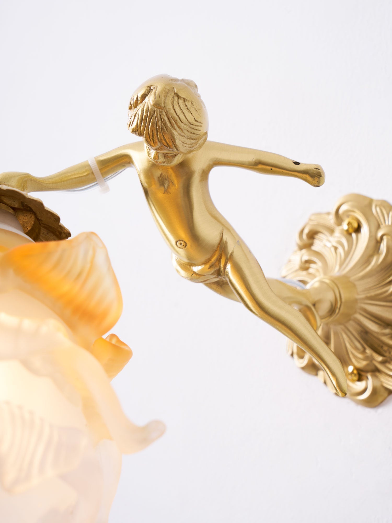 Bex Flying Angel Glass Wall Light-Neutral Decor