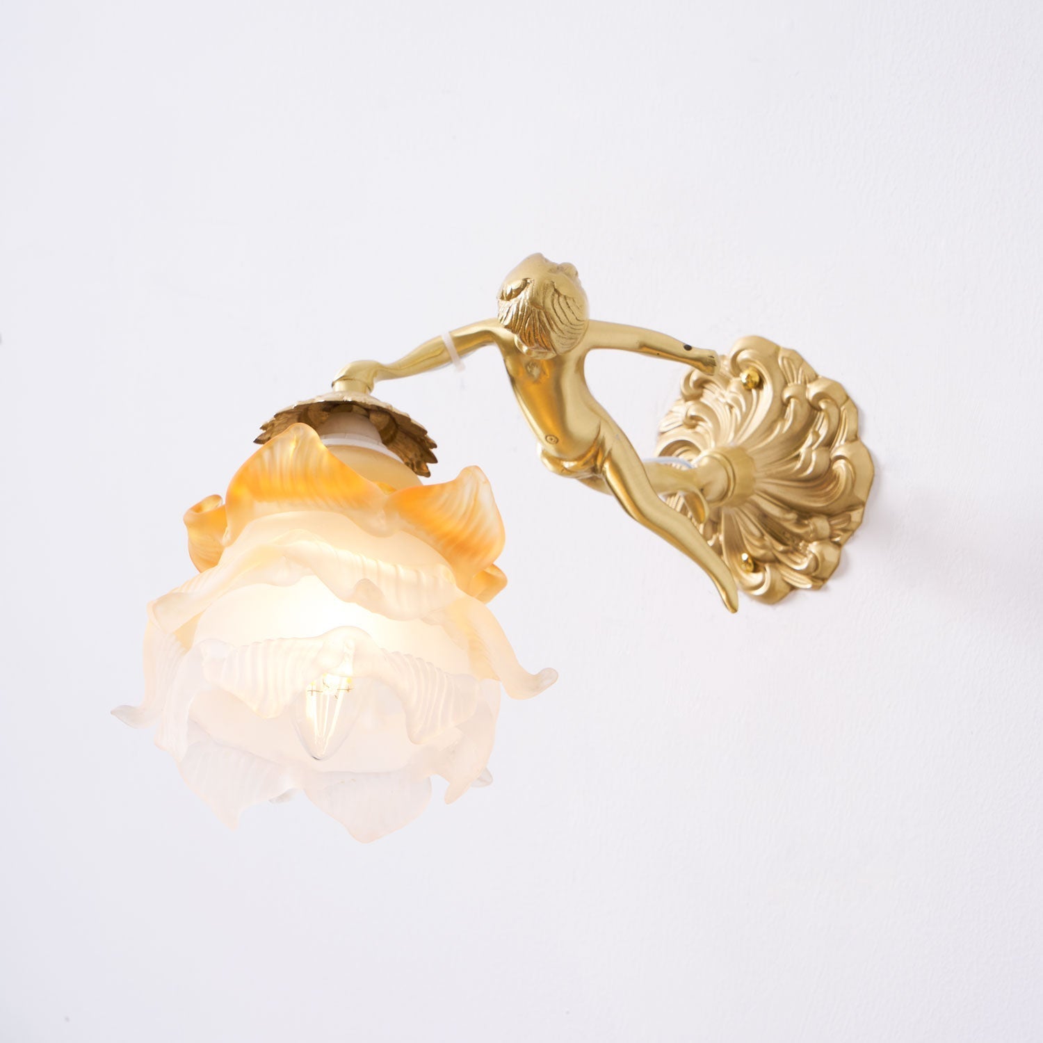 Bex Flying Angel Glass Wall Light-Neutral Decor