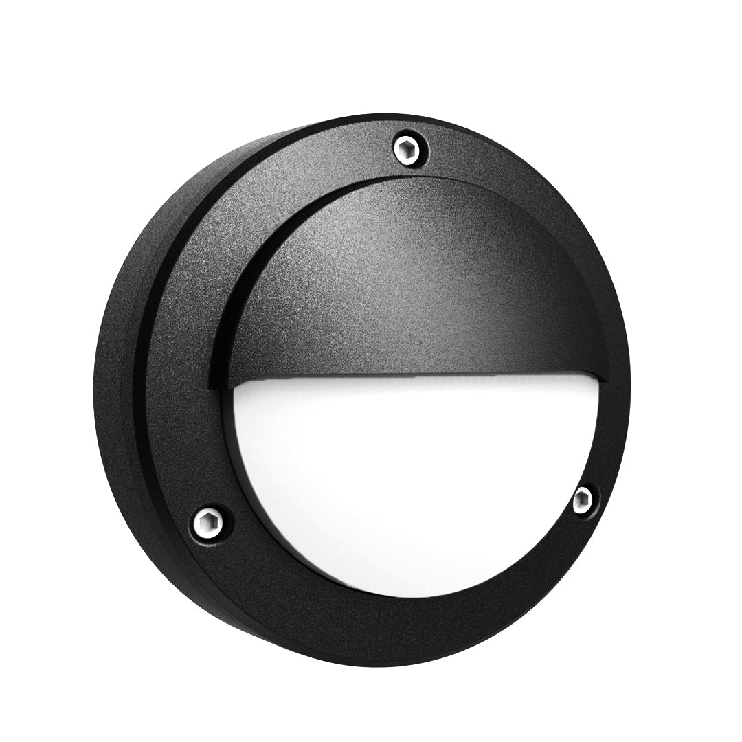 Maddox Round Minimalist Outdoor Wall Sconce