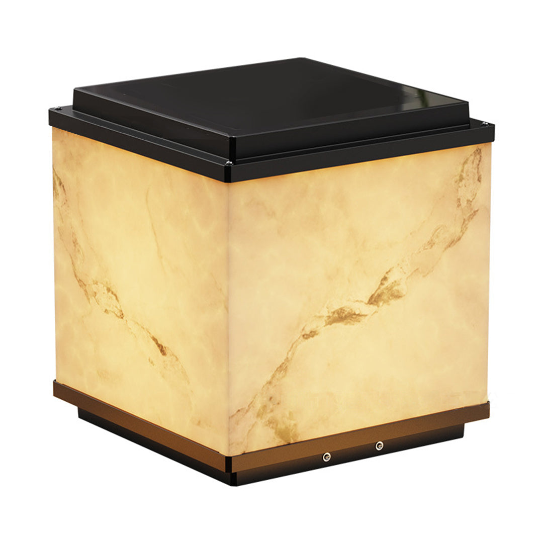 Scott LED Modern Marble Outdoor Fence Post Lights