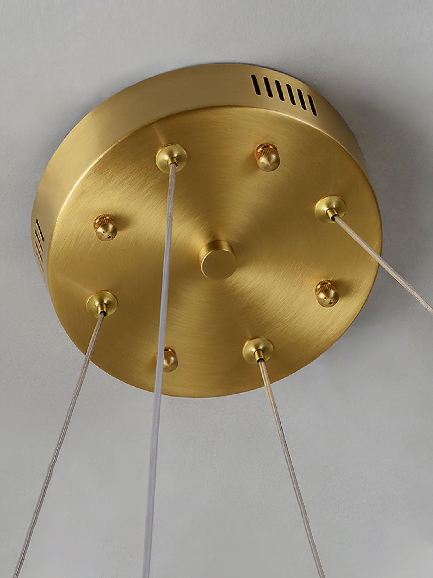 Dythan Minimalist Alabaster Ring Pendant Light-Neutral Decor