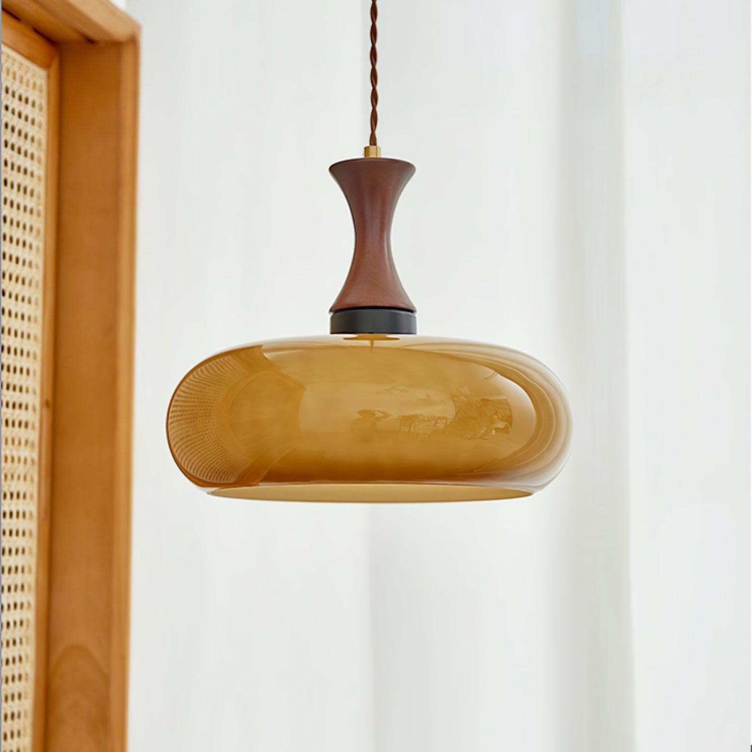 Cadenza Wood Retro Pendant Lamp-Neutral Decor