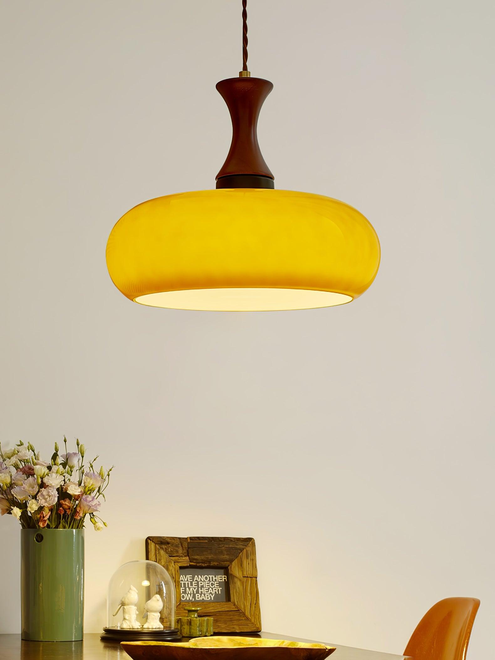 Cadenza Wood Retro Pendant Lamp-Neutral Decor