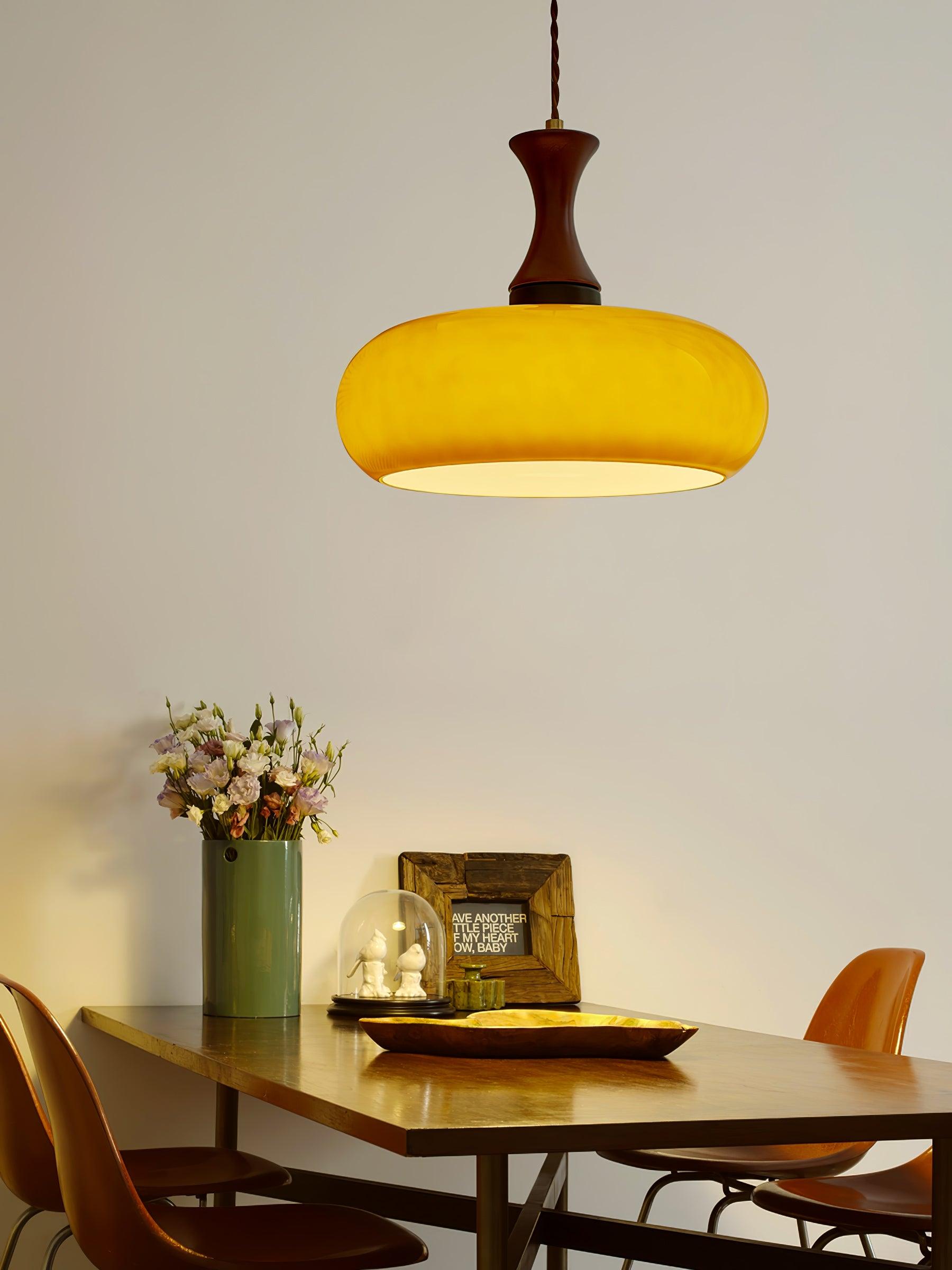 Cadenza Wood Retro Pendant Lamp-Neutral Decor