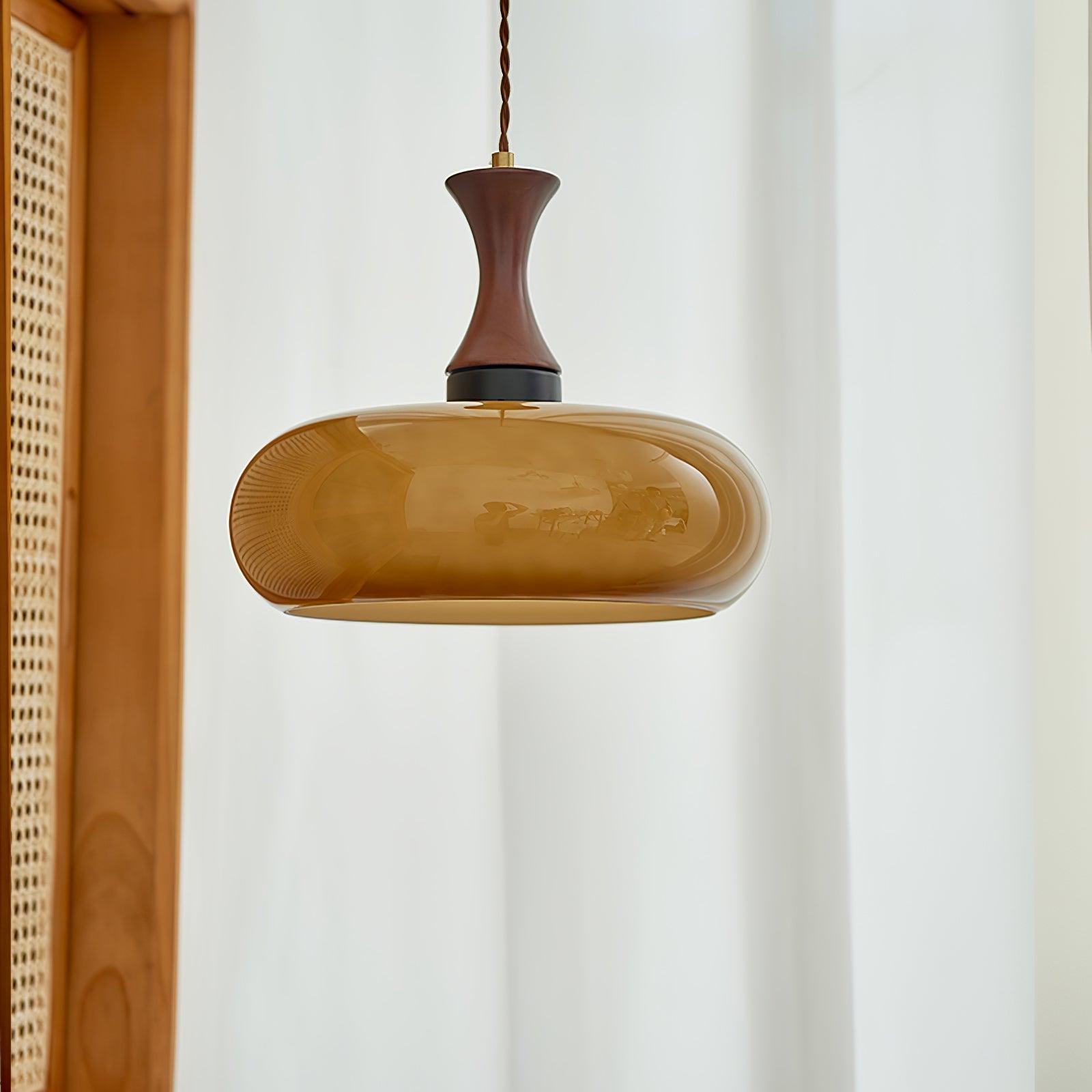 Cadenza Wood Retro Pendant Lamp-Neutral Decor