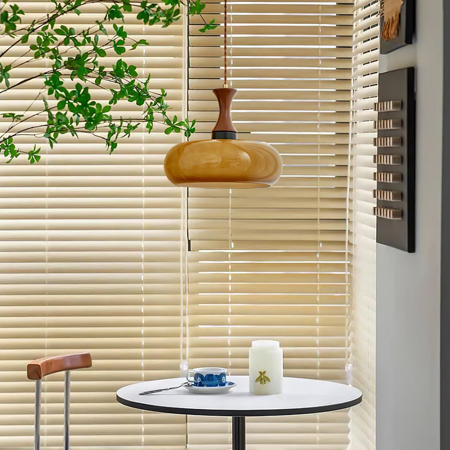 Cadenza Wood Retro Pendant Lamp-Neutral Decor