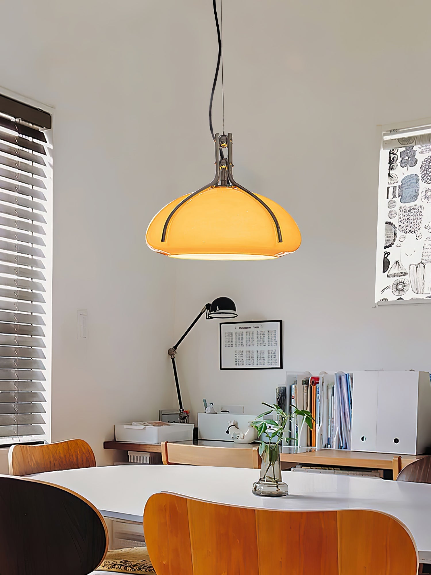 Ernorora Premium Nordic Art Glass Pendant Light-Neutral Decor